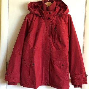 Liz Claiborne New York Zip Front Coat w/hood
